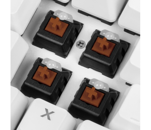 Sharkoon Skiller SGK3 White Kailh Brown - 1111787 - zdjęcie 3